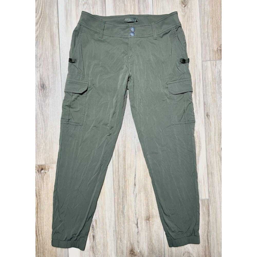 Prana Sage Green Lightweight Cargo Jogger Pants - Women Size 4